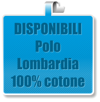 DISPONIBILI Polo Lombardia 100% cotone